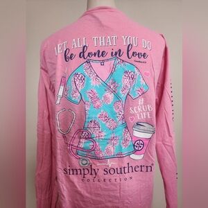 Simply Southern Pink Long Sleeve Shirt